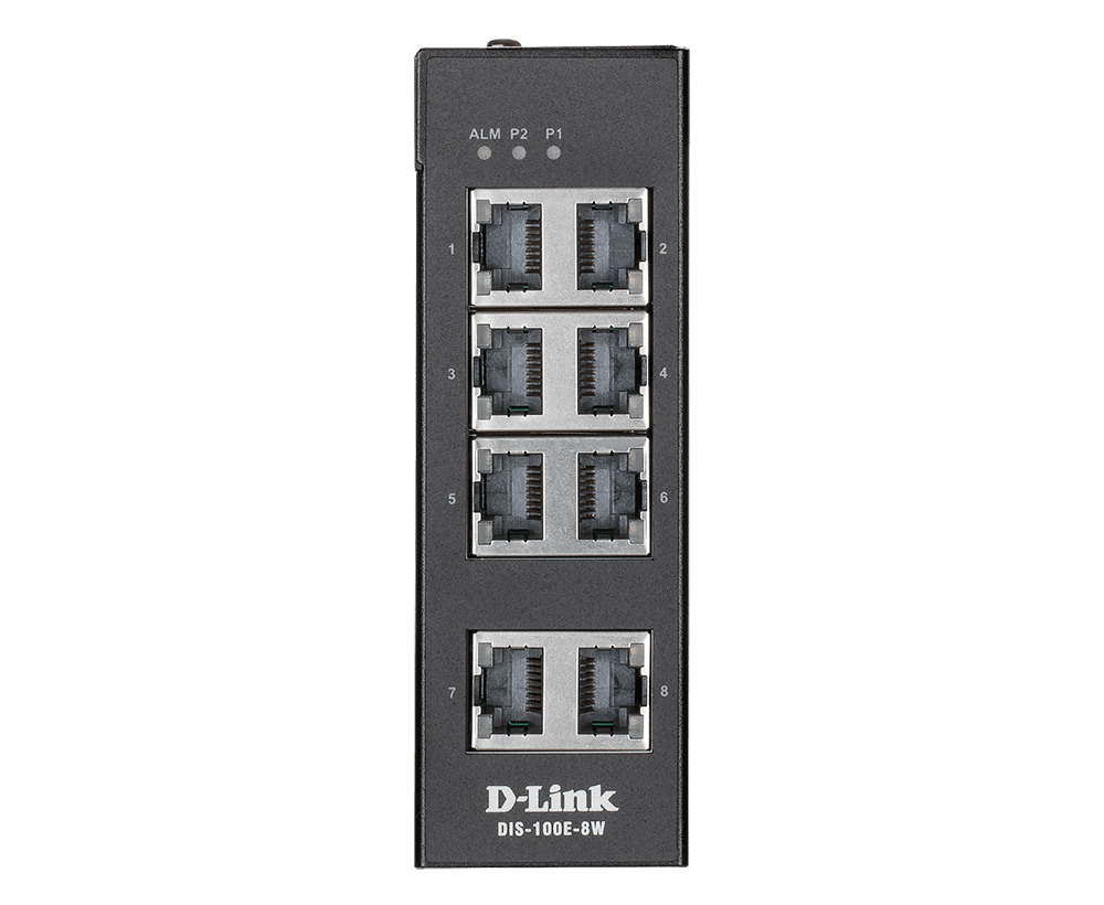 D-Link DIS-100G-8W network switch Unmanaged Gigabit Ethernet (10/100/1000) Black