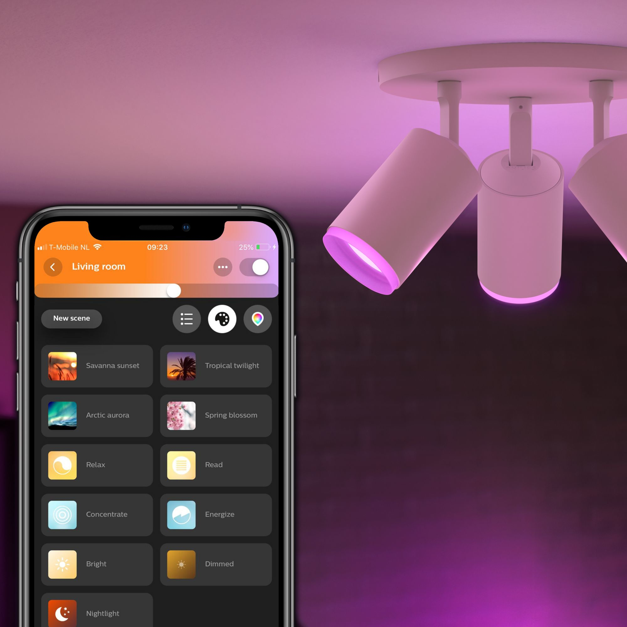 Philips by Signify Philips Hue White and colour ambience Fugato triple spotlight – image 8