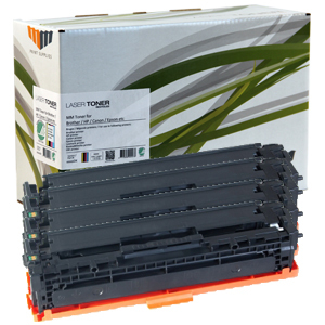 MM Value Pack (Black / Cyan / Magenta / Yellow) Laser Toners - HP 128A (CE320A - CE323A) - For HP Color LaserJet