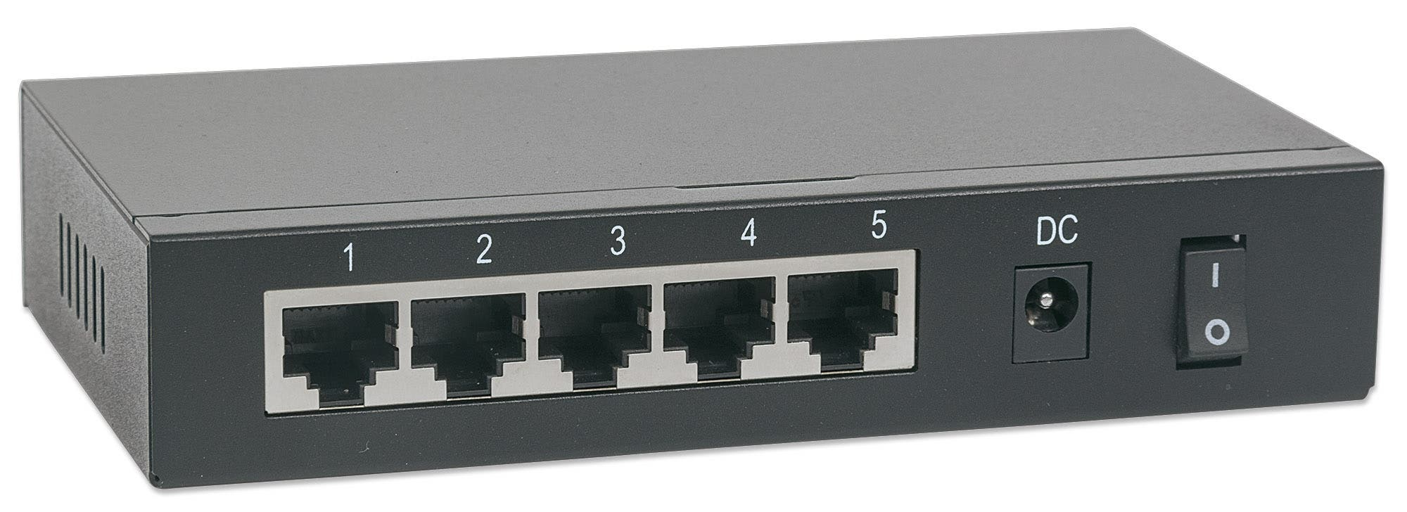 Intellinet 5-Port Gigabit Switch with PoE Passthrough, 4 x PSE PoE ports, 1 x PD PoE port, IEEE 802.3at/af Power-over-Ethernet (PoE+/PoE), IEEE 802.3az Energy E – image 5