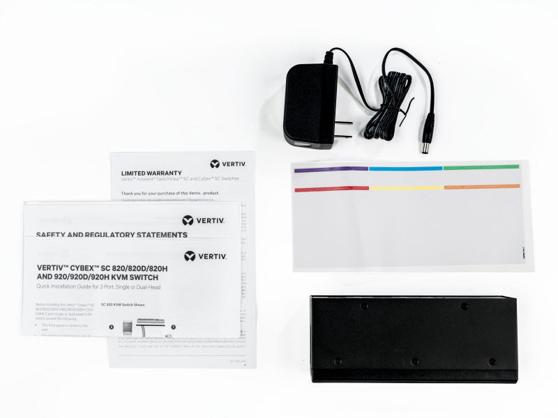 Vertiv SC820D Cybex SC800 Series Secure Desktop KVM Switch, 2 Port, DP & HDMI – image 1