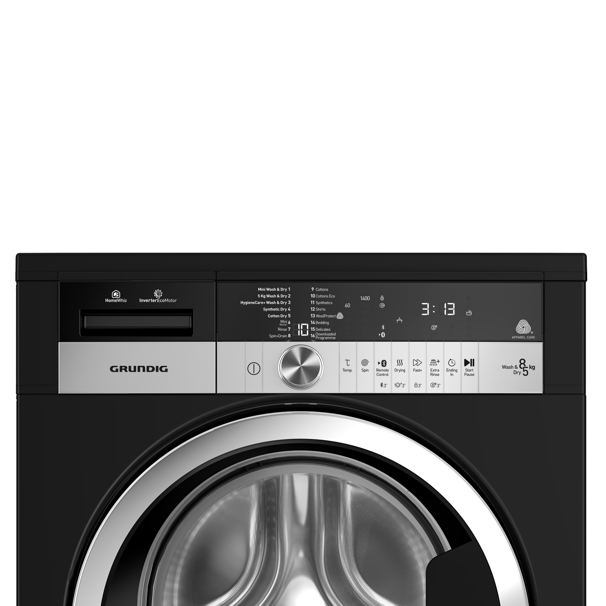 Grundig GWD38400CB washer dryer Freestanding Front-load Black – image 5