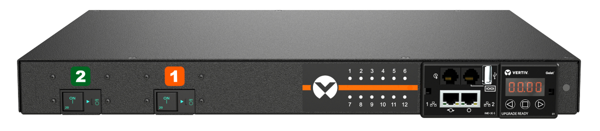 Vertiv Geist GR30202 power distribution unit (PDU) 12 AC outlet(s) Black, Green, Orange – image 2
