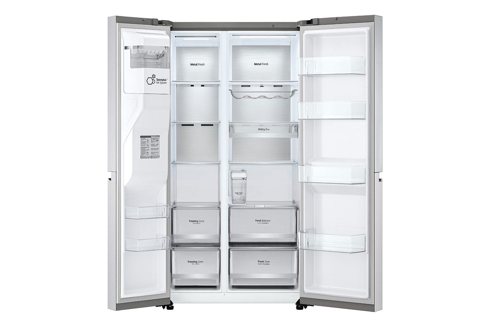 LG GSLV91BSA side-by-side refrigerator Freestanding – image 3
