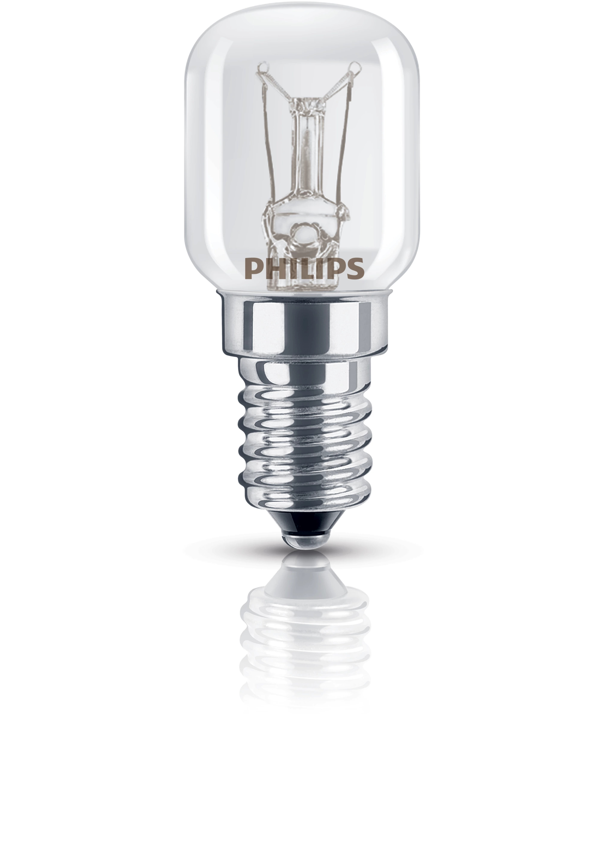 Philips 10W E14 Tüp Şekilli Dekoratif Akkor Ampul, Sıcak Beyaz, 2700K, Şeffaf, 1000 Saat