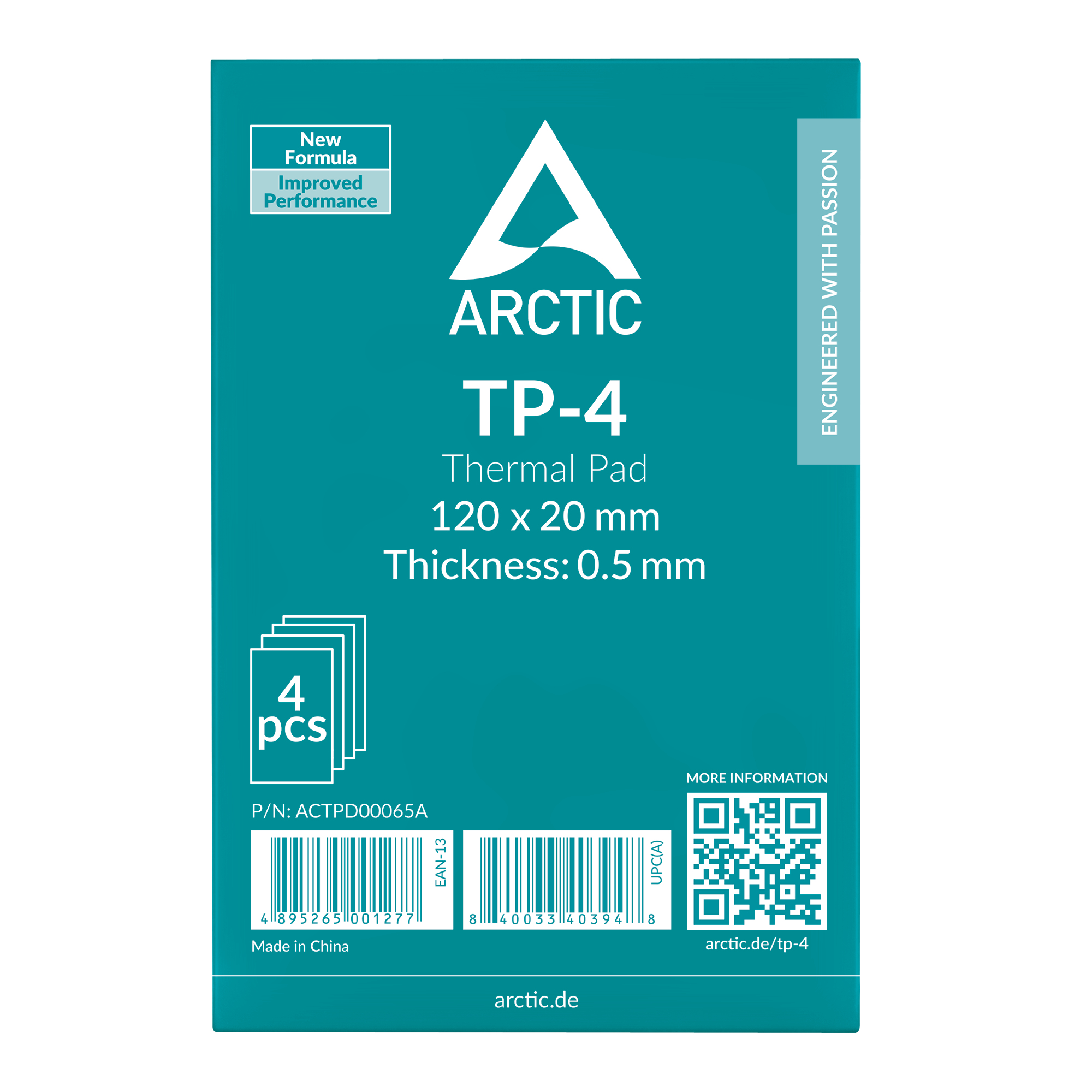 ARCTIC Thermal Pad TP-4 120*20mm (0,5mm) 4erPack