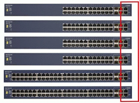 NETGEAR ProSafe 48 Port 10/100 Stackable Smart Switch + 4 Gigabit Ports – image 2