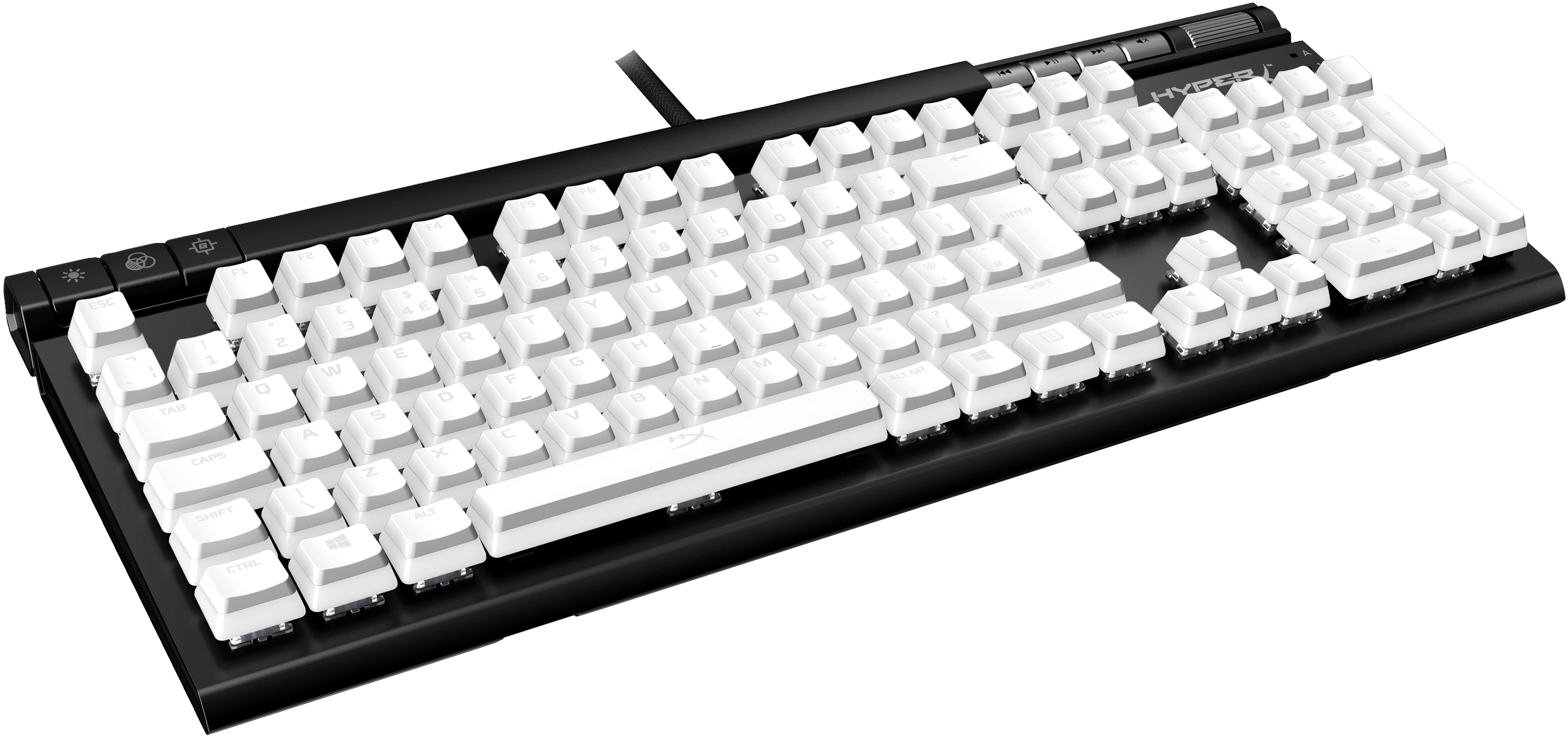 صورة HyperX Pudding Keycaps - ABS - White (105 Keys)
