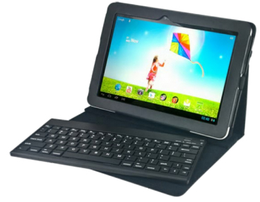 Hannspree 80-00000000G528 mobile device keyboard Bluetooth Black