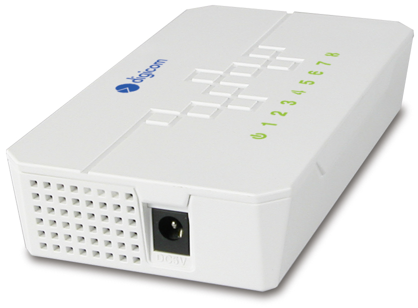 Digicom SWF08-T02 Fast Ethernet (10/100) White – image 4