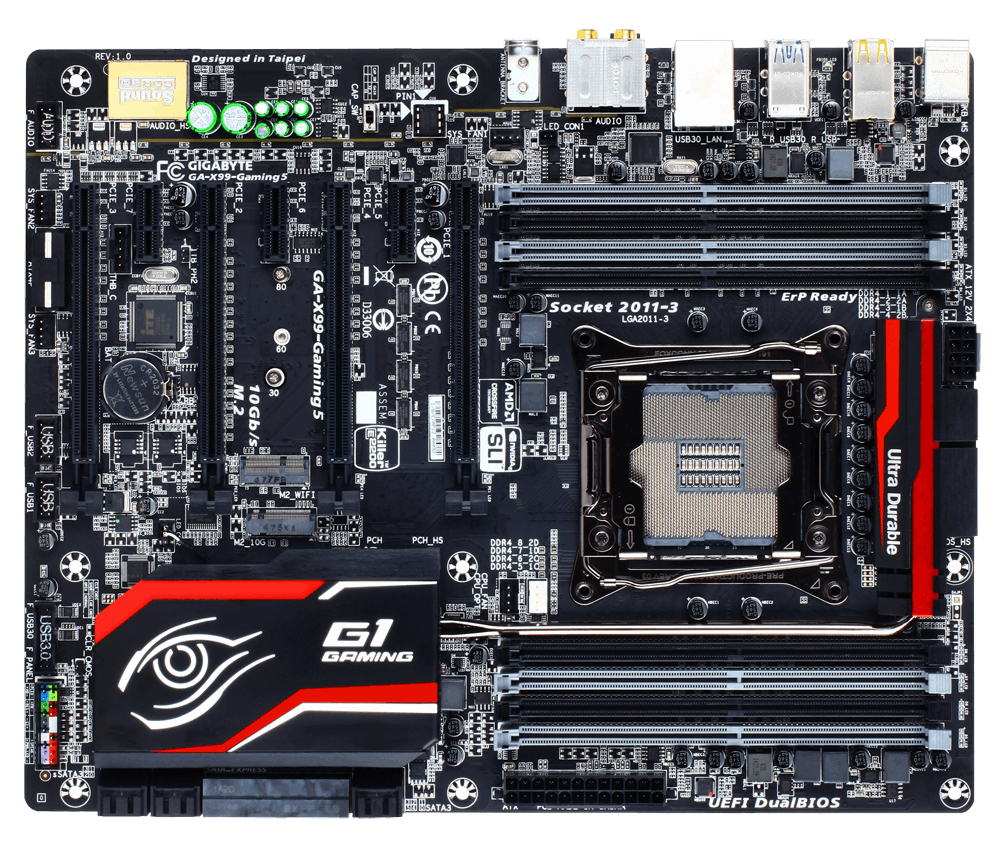 GIGABYTE GA-X99-GAMING5 motherboard Intel® X99 LGA 2011-v3 ATX – image 2