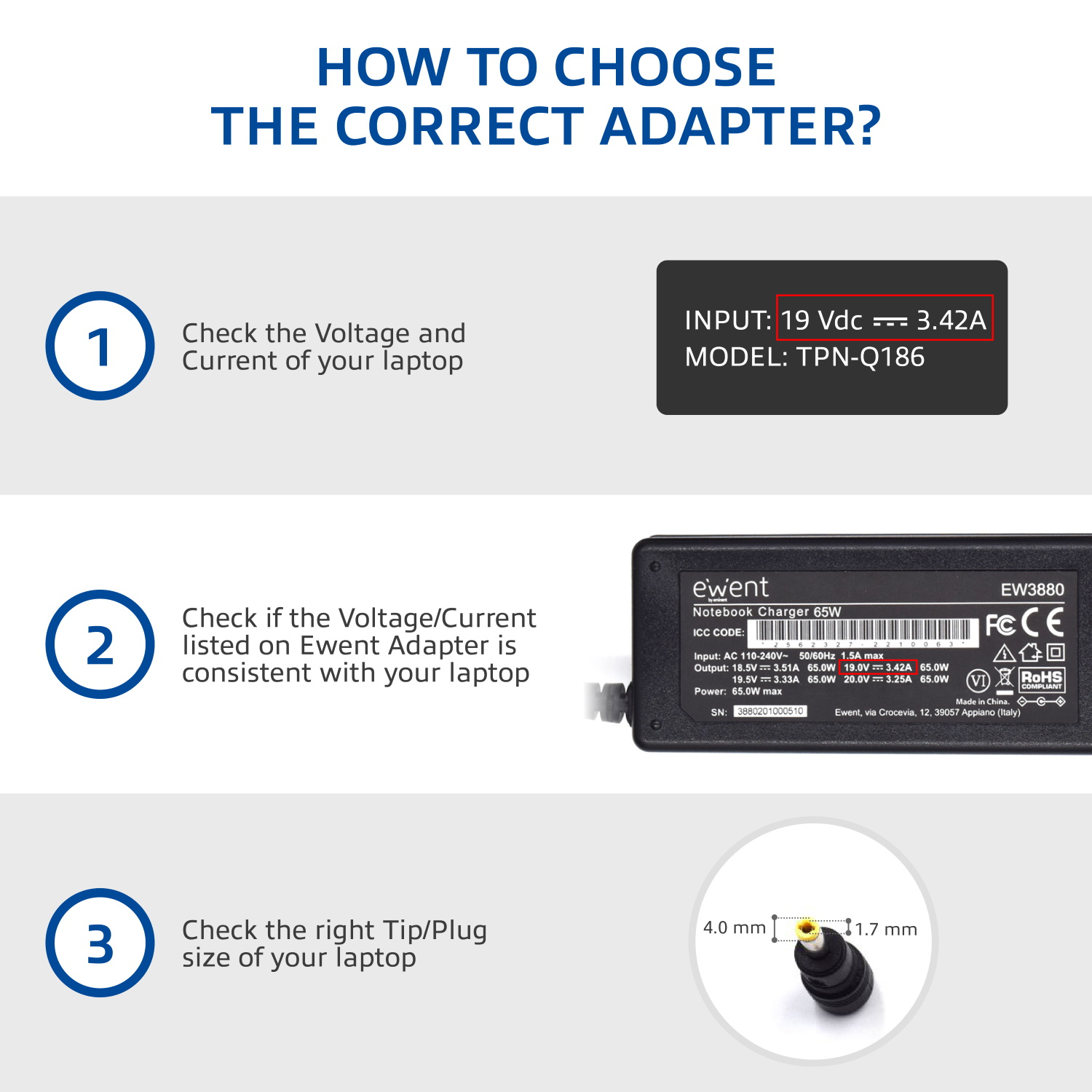 Ewent Notebook charger Home – image 6