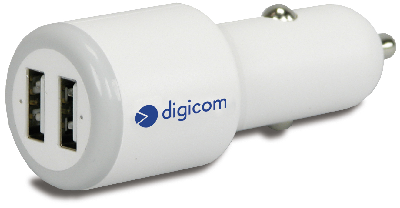 Digicom 8E4508 mobile device charger Digital camera, GPS, Mobile phone, MP3, MP4, Tablet White Cigar lighter Auto – image 3