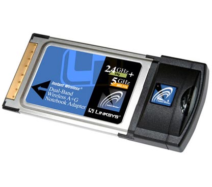 Linksys Dual-Band Wireless A+G Notebook Adapter