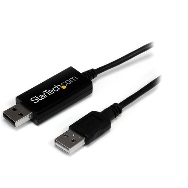 StarTech.com 2 Port USB KM Switch - USB Keyboard and Mouse Switch with File Transfer – image 1