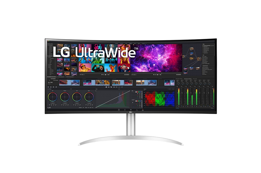 LG UltraWide 40WP95CP-W - LED monitor - curved - 40" (39.7" viewable) - 5120 x 2160 5K2K UltraWide @ 72 Hz - Nano IPS - 300 cd/m� - 1000:1 - HDR10 - 5 ms - 2xHDMI, DisplayPort, USB-C, Thunderbolt 4 - speakers