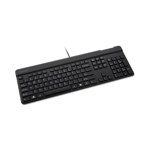 Kensington KB201C Simple SolutionsWired Keyboard with Smart Card Reader (CAC) - TAA