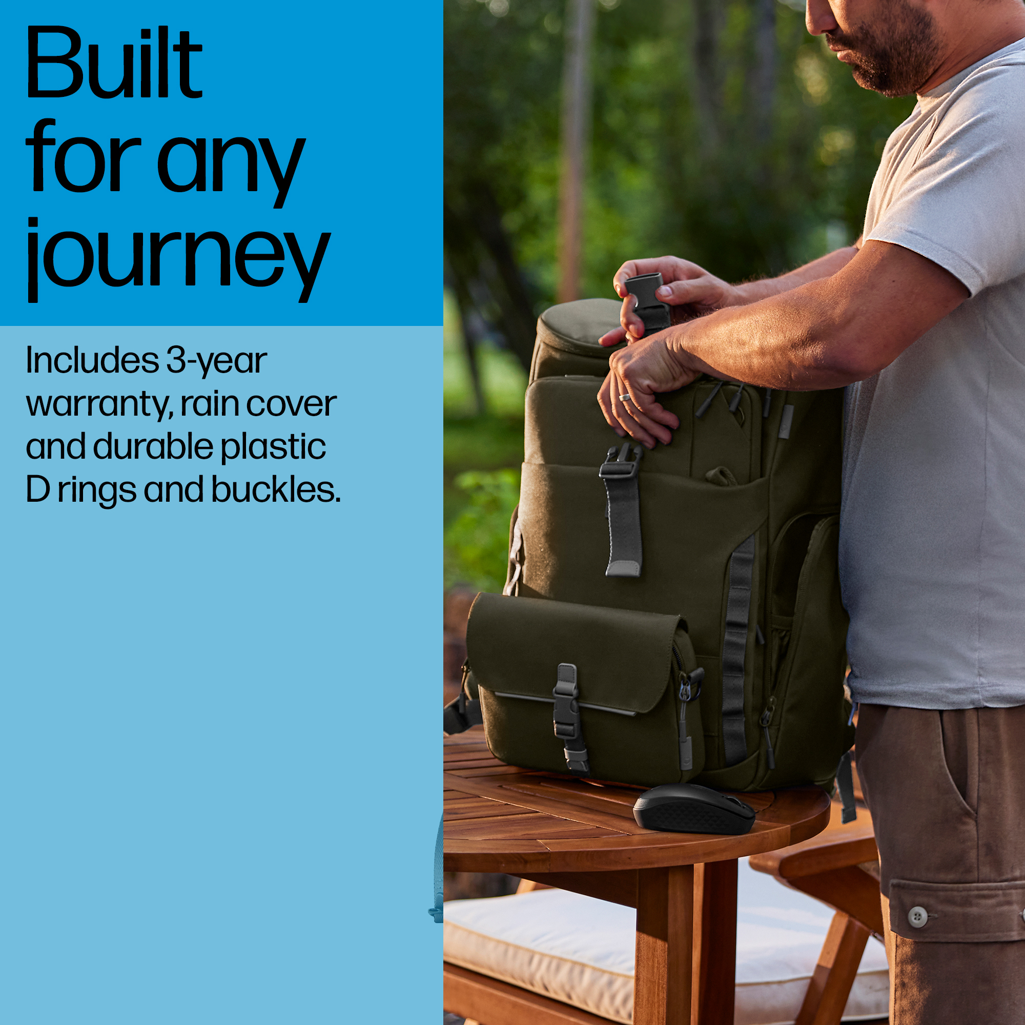 HP 15.6 Modular Laptop Backpack – image 5