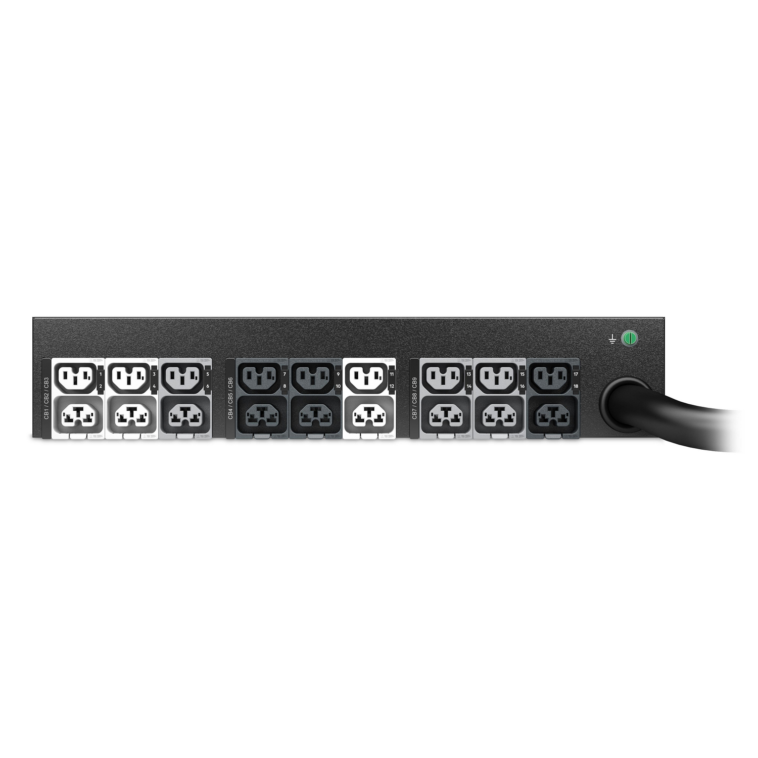 APC NetShelter Rack PDU Advanced Metered, 2U, 3 Phase, 208V, 17.3kVA 60A, 18 Outlets – image 2