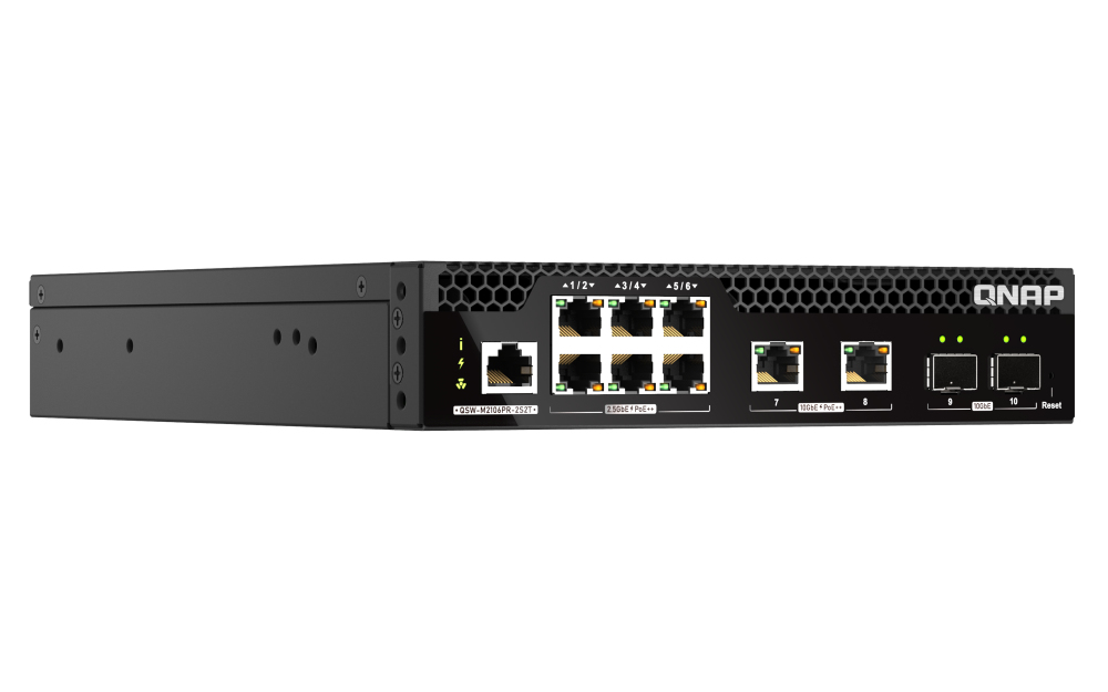 QNAP QSW-M2106PR-2S2T network switch Managed L2 – image 4