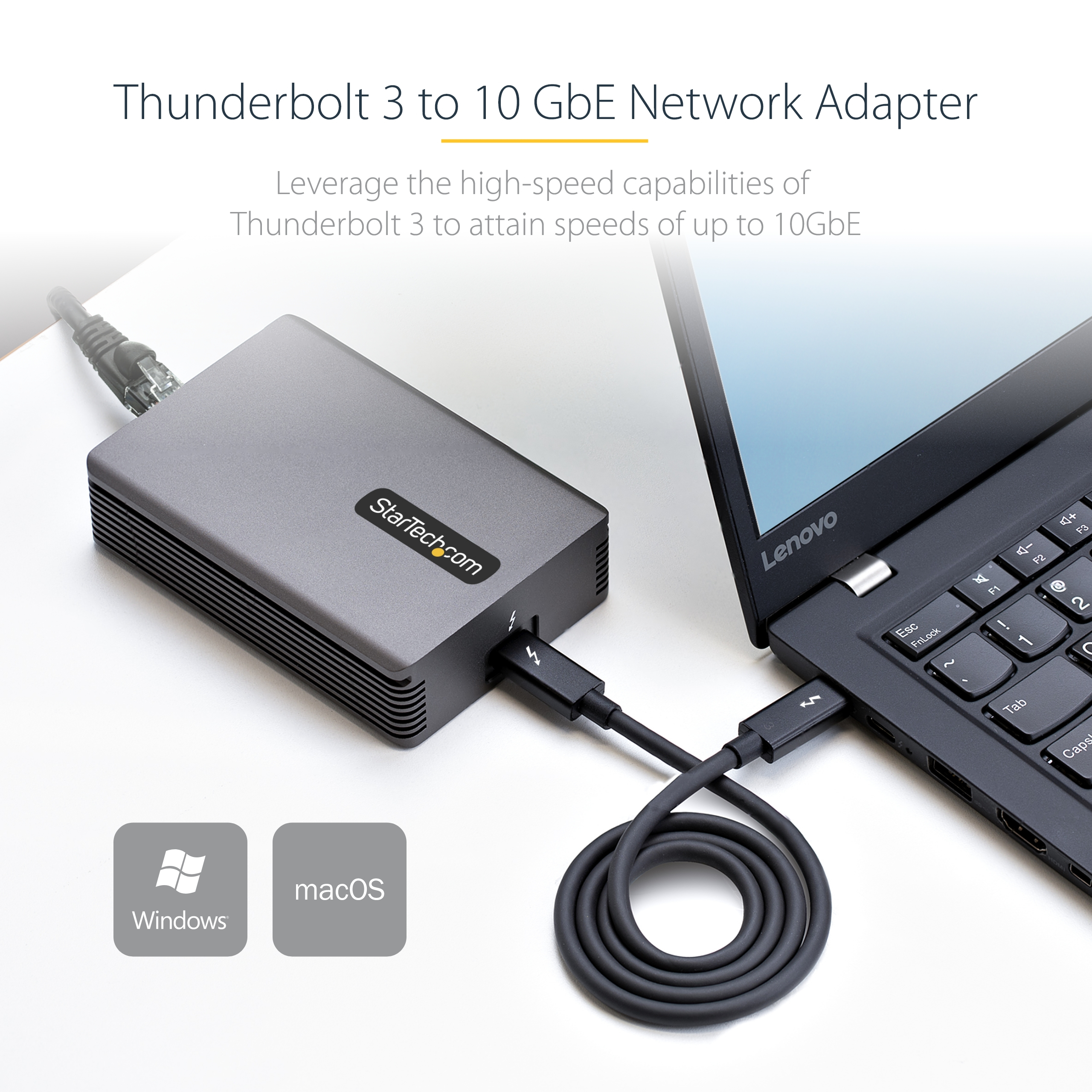 Resim StarTech.com TB310G2 Thunderbolt 3 - 10GbE Ağ Adaptörü