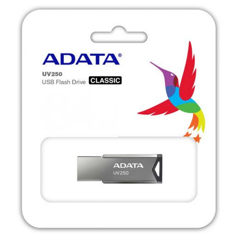 ADATA UV250. Capacity: 16 GB, Device interface: USB Type-A, USB version: 2.0. Form factor: Capless. Weight: 5.6 g. Product