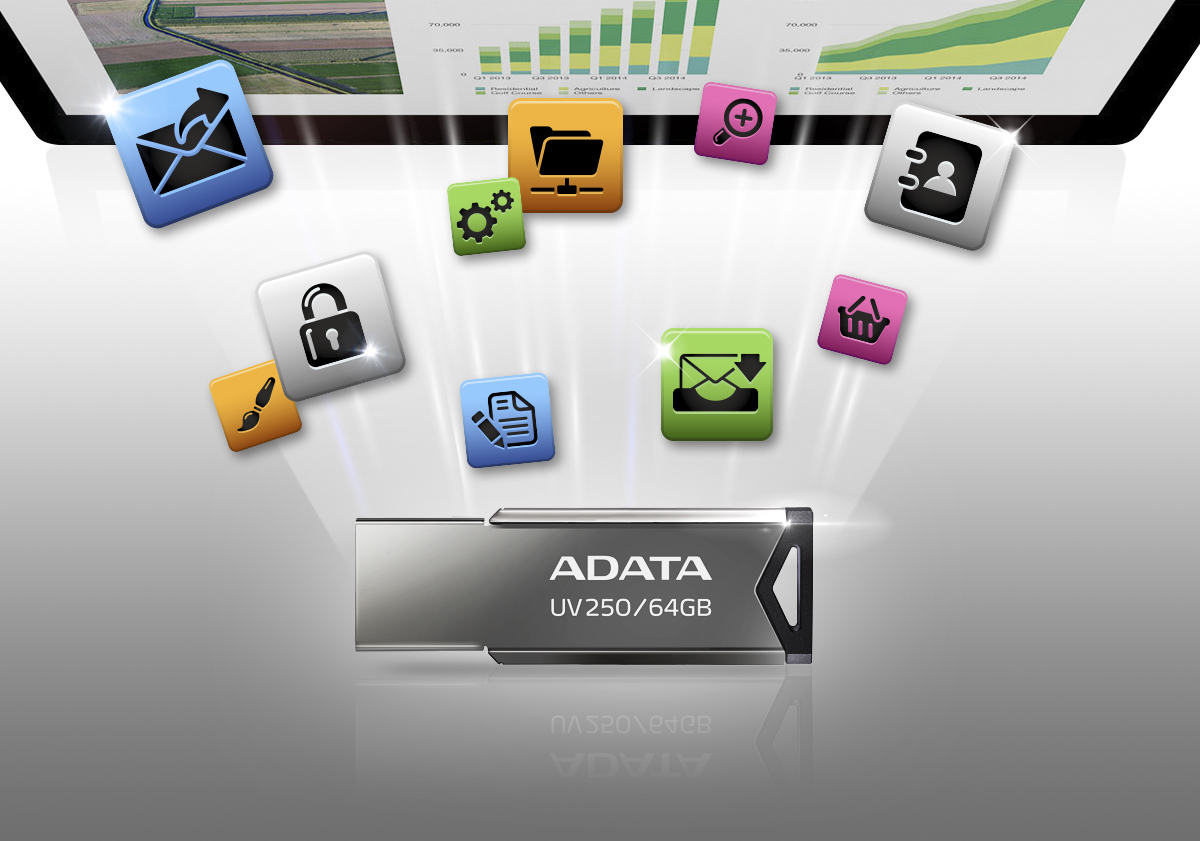 Memoria Usb Adata Uv250 16Gb Usb 2.0 Plata - AUV250-16G-RBK