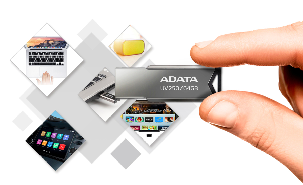 ADATA UV250. Capacity: 16 GB, Device interface: USB Type-A, USB version: 2.0. Form factor: Capless. Weight: 5.6 g. Product
