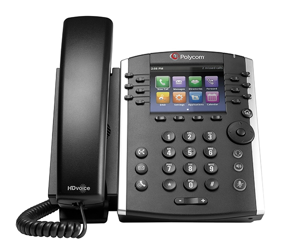 POLY 411 telefono IP Nero 12 linee TFT