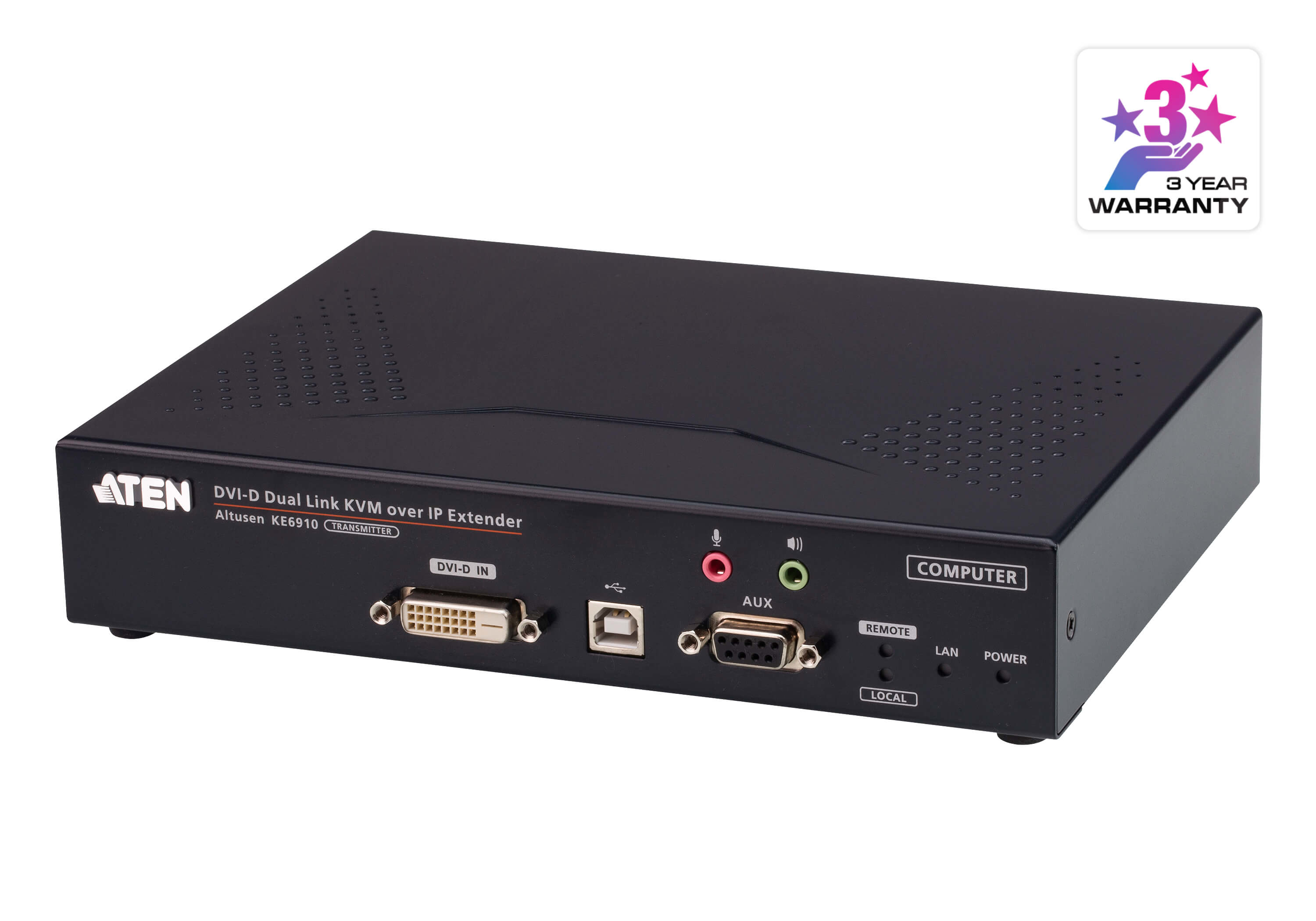 ATEN 2K DVI-D Dual Link KVM över IP-sändare