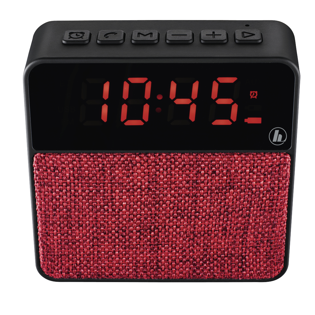 Hama Pocket Clock Mono portable speaker Black, Red image 2