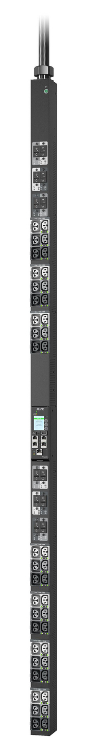 APC NetShelter Rack PDU Advanced - Gen 2 - power distribution unit (rack-mountable) - switched, 43.5kW, 400V, 63A, or, 415V, 60A, 560P6 - AC 400/415 V - 34.6 kW - 34600 VA - 3-phase - Ethernet 10/100/1000, USB - input: IEC 60309 3P+N+PE - output connectors: 42 (21 x IEC 60320 C13/C15/C19/C21, 21 x IEC 60320 C13/C15) - 0U - 3 m cord - black - TAA Compliant