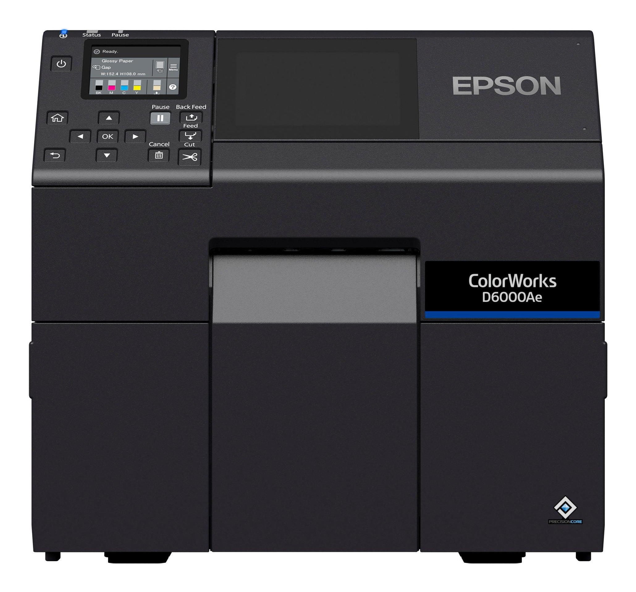 Epson ColorWorks D6000Ae stampante per etichette (CD) Trasferimento termico A colori 1200 x 1200 DPI 119 mm/s Cablato Collegame