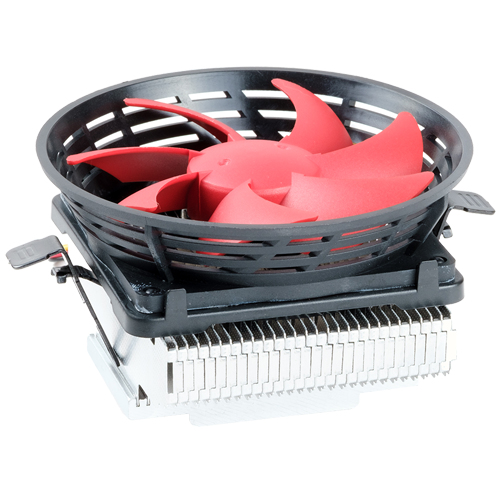 itek ICY 100 Processor Cooler 10 cm Black, Metallic, Red image 3