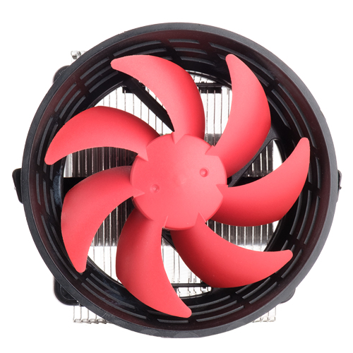 itek ICY 100 Processor Cooler 10 cm Black, Metallic, Red image 2