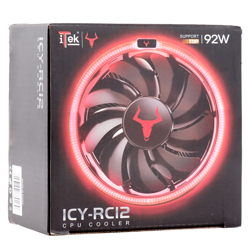 itek ICY RC12 Processor Cooler 12 cm Black, Metallic image 9