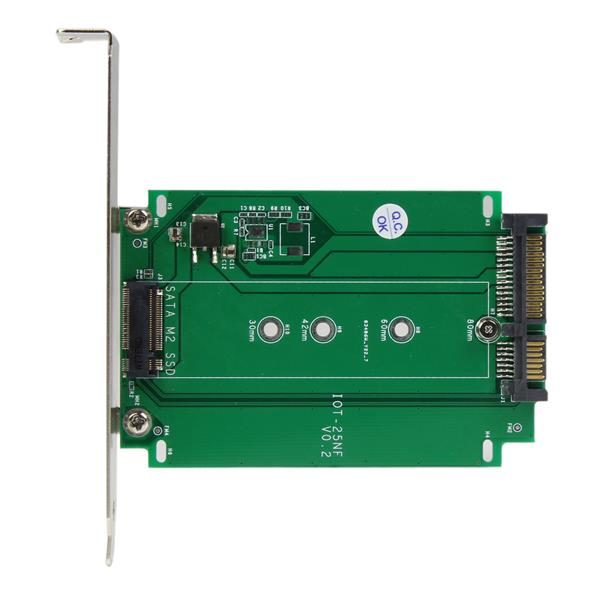 StarTech.com M.2 to SATA SSD adapter – expansion slot mounted – image 2