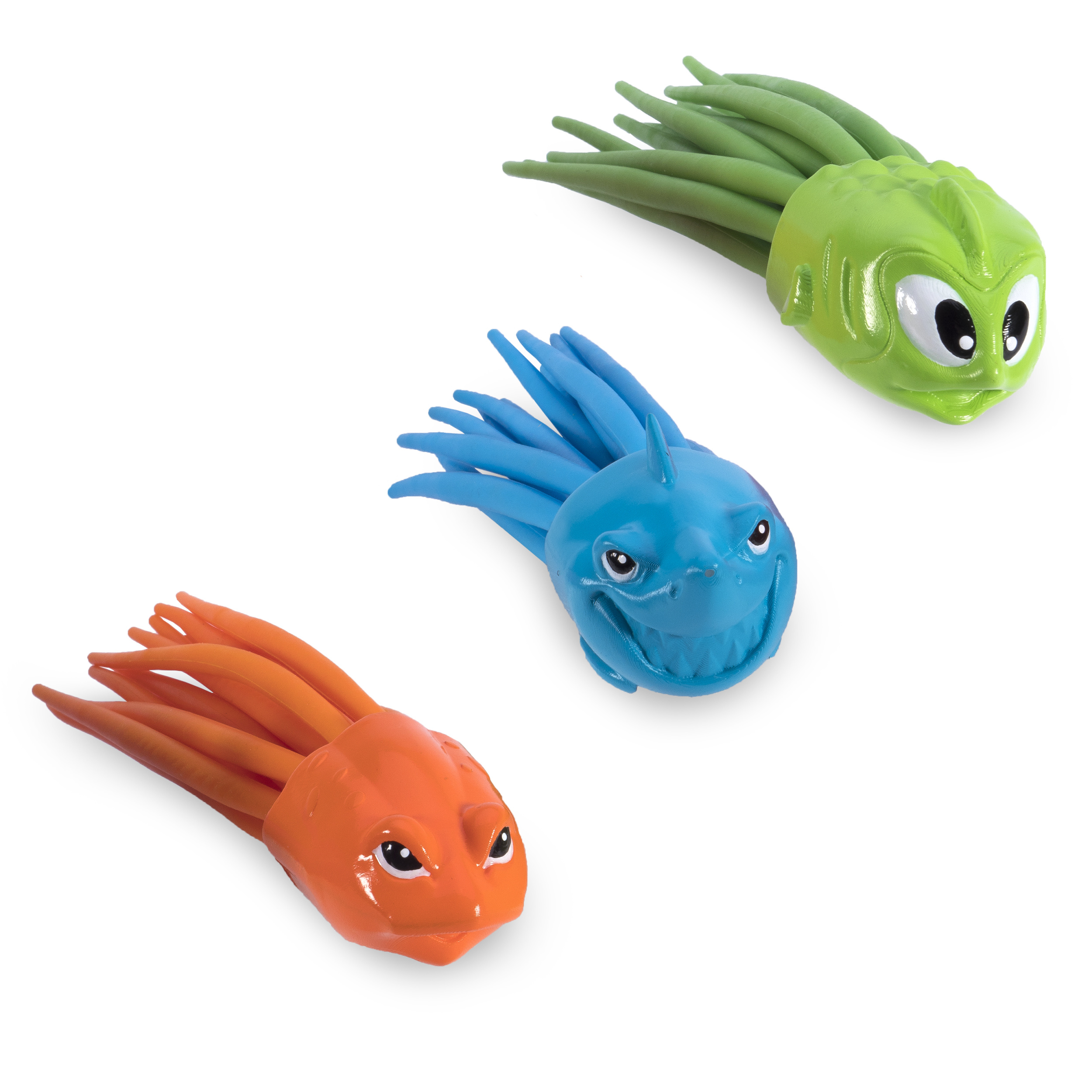 Resim SwimWays SquiDivers Dalış Oyuncakları, 3'lü Paket, Mavi/Yeşil/Turuncu