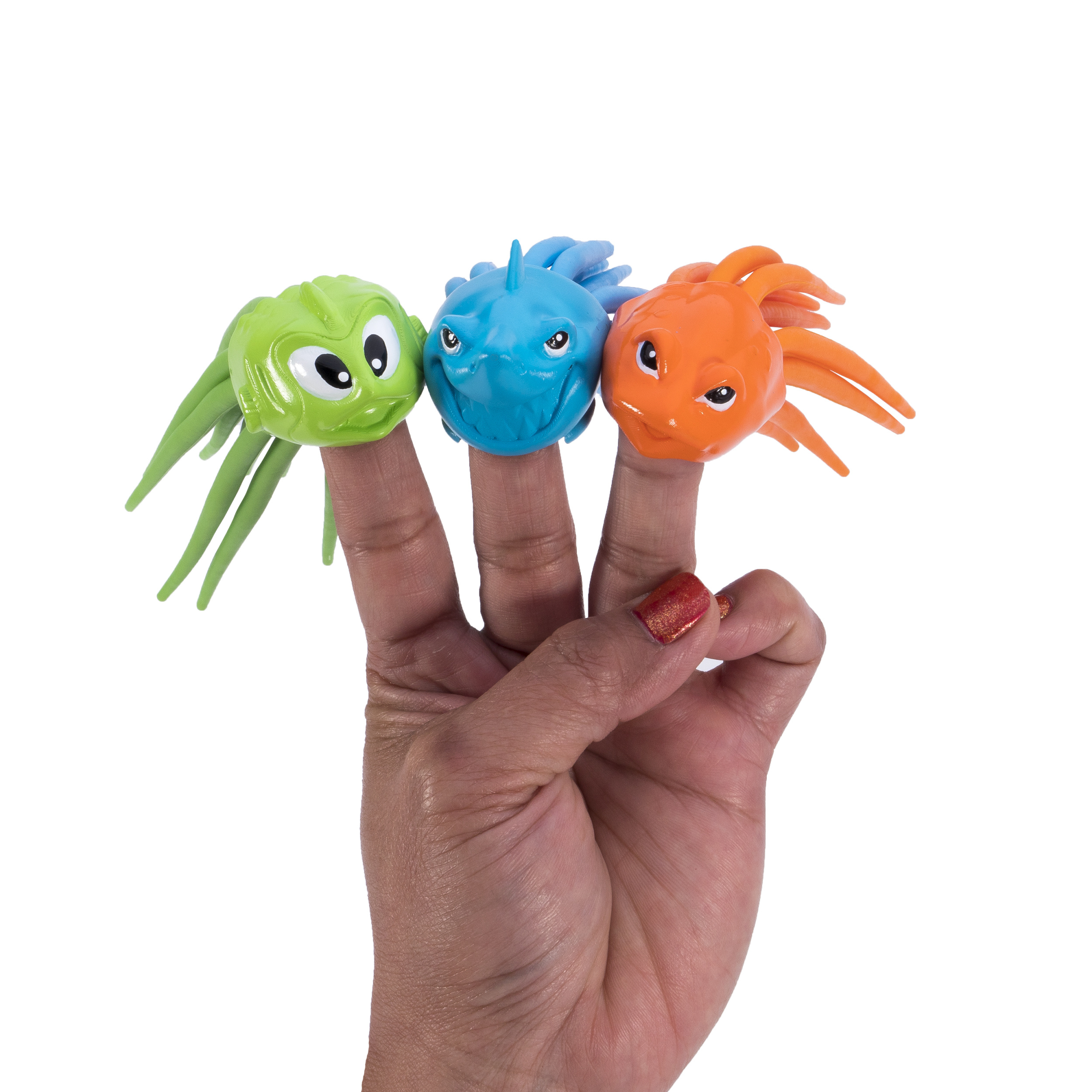 Resim SwimWays SquiDivers Dalış Oyuncakları, 3'lü Paket, Mavi/Yeşil/Turuncu