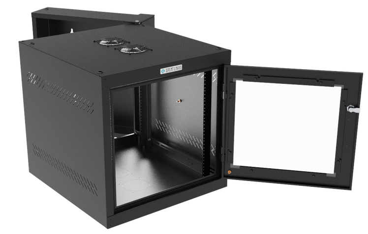 Vertiv GL24WDP-B-AF rack cabinet 11U Wall mounted rack Black – image 3