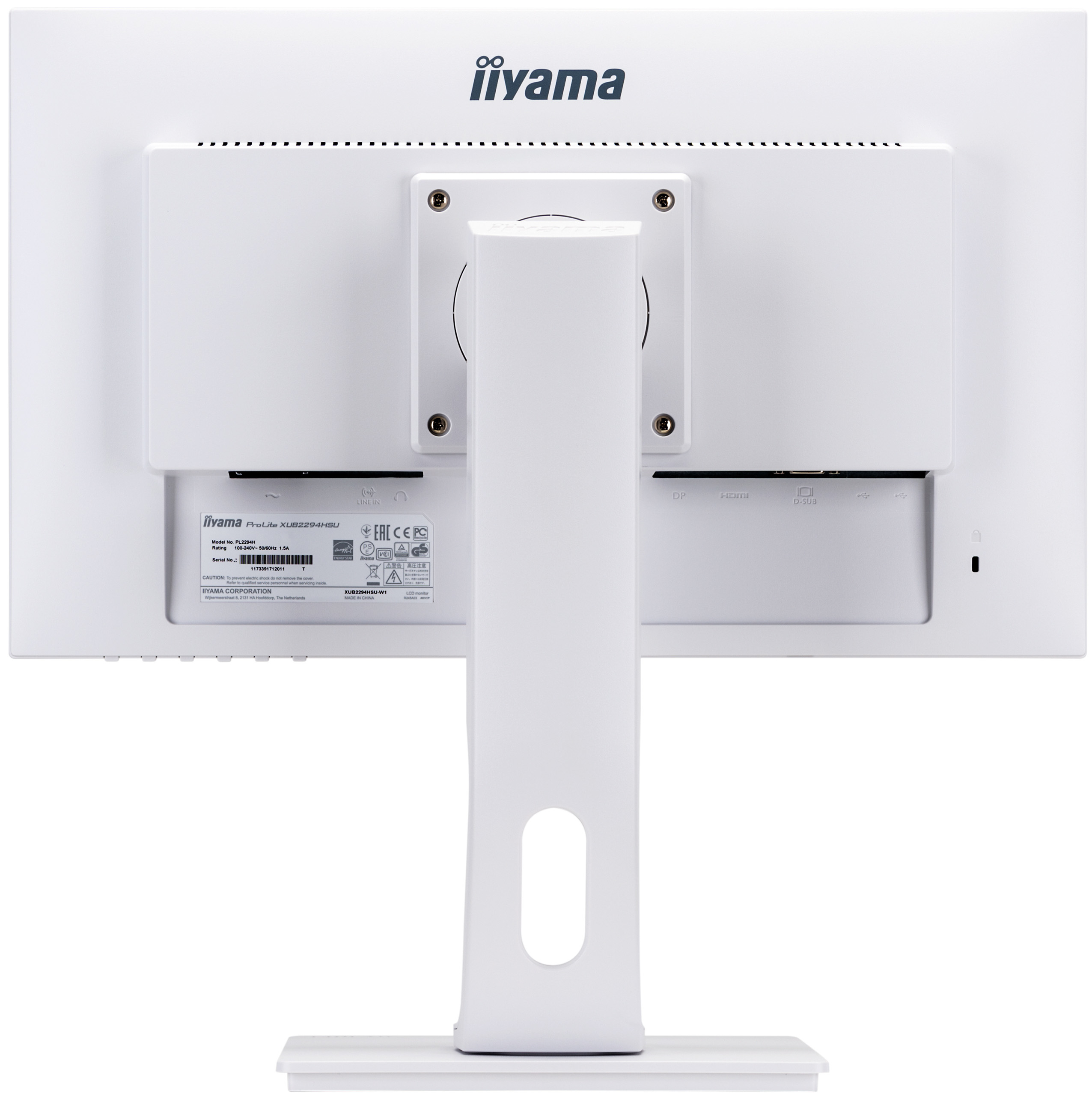 iiyama ProLite XUB2294HSU-W1 computer monitor 54.6 cm (21.5″) 1920 x 1080 pixels Full HD LED Black, White image 8
