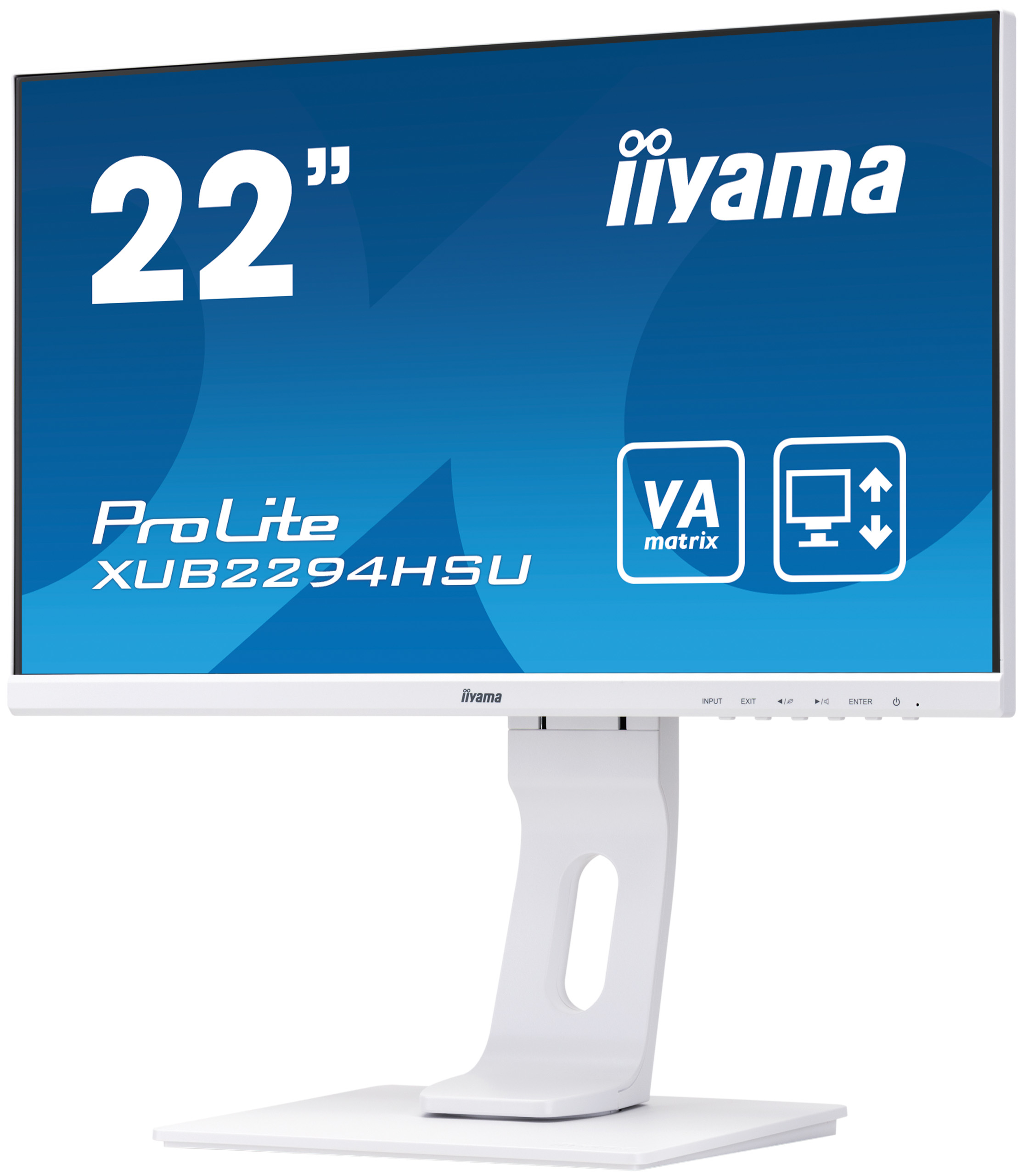 iiyama ProLite XUB2294HSU-W1 computer monitor 54.6 cm (21.5″) 1920 x 1080 pixels Full HD LED Black, White image 5