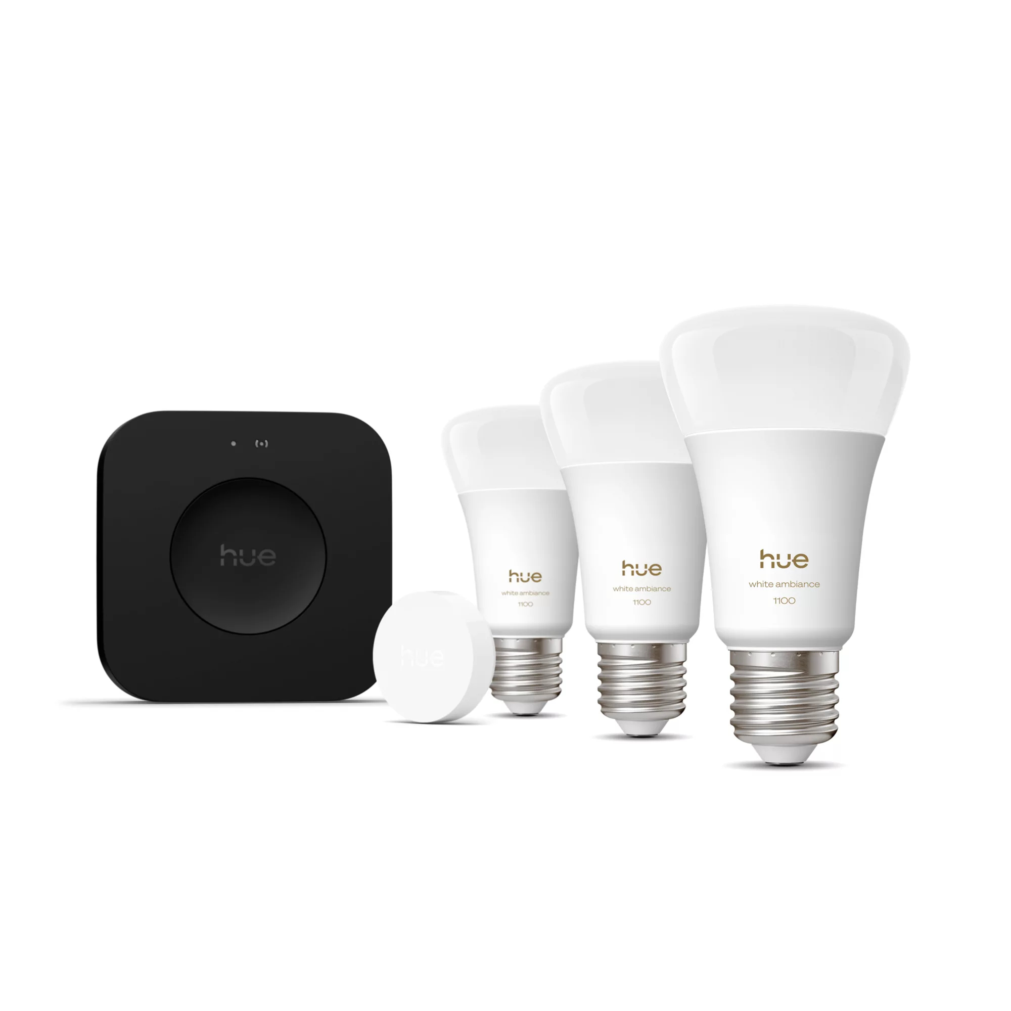 Philips by Signify Philips Hue White ambience Starterkit Pro: 3 E27 smart bulbs (1100) + smart button – image 2