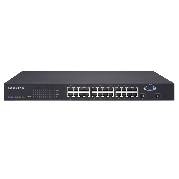 Samsung IES-4024GP network switch Gigabit Ethernet (10/100/1000) Power over Ethernet (PoE) Black