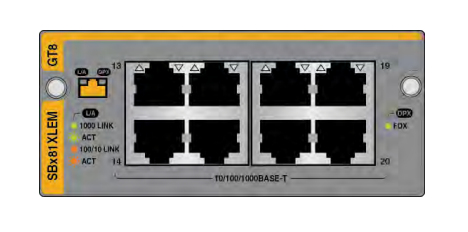 ALLIED 8x 1G RJ-45 mod SBx81XLEM card