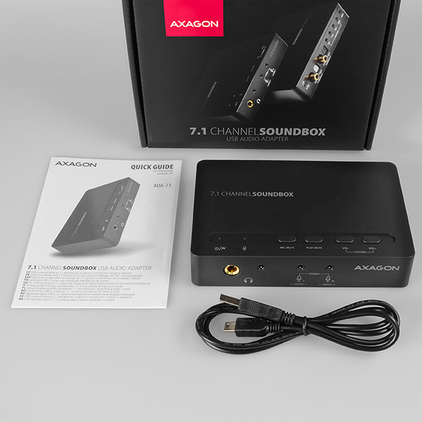 صورة بطاقة صوت Axagon ADA-71 USB 7.1 قناة