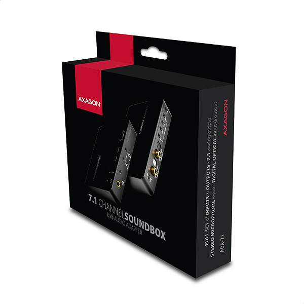 صورة بطاقة صوت Axagon ADA-71 USB 7.1 قناة
