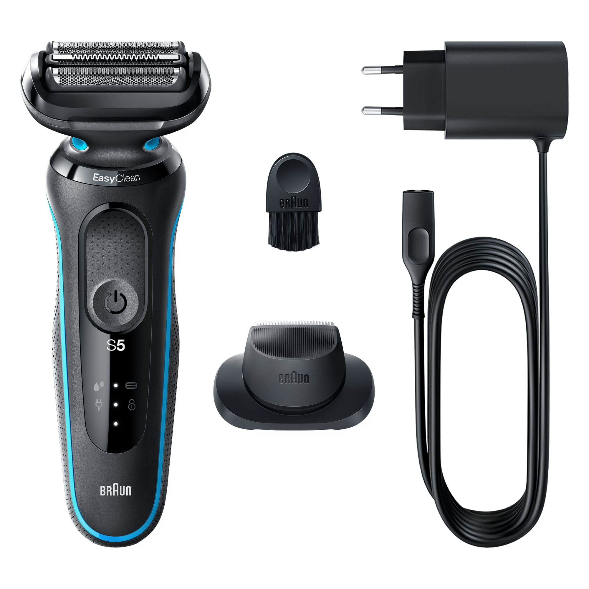 Braun Series 5 51-M1200s men's shaver Foil shaver Trimmer Black, Blue