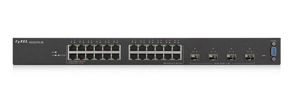 Zyxel XGS2210-28 Managed L2 Gigabit Ethernet (10/100/1000) 1U Black – image 3