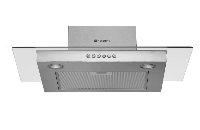 Hotpoint HDF7.5SAB cooker hood Wall-mounted Stainless steel 474 m³/h – image 2